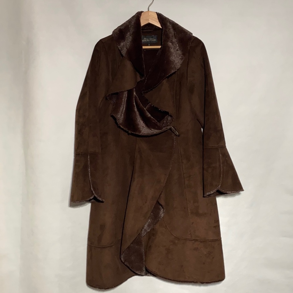 Donna Salyers Fabulous Furs Cascade Faux Fur Coat